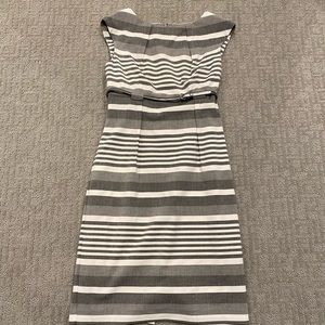Calvin Klein Striped Dress with Belt